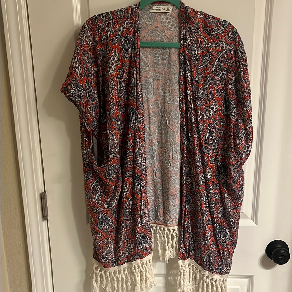 Abercrombie & Fitch Pink Paisley Kimono
